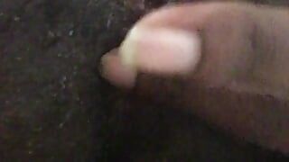 Dedos en mi mojado culo negro