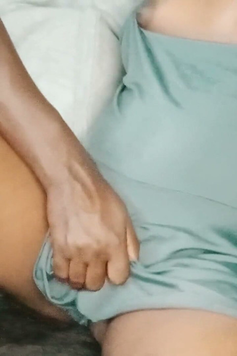 Stepbro Plays with Her Stepsis Tits and Pussy Full Dressed