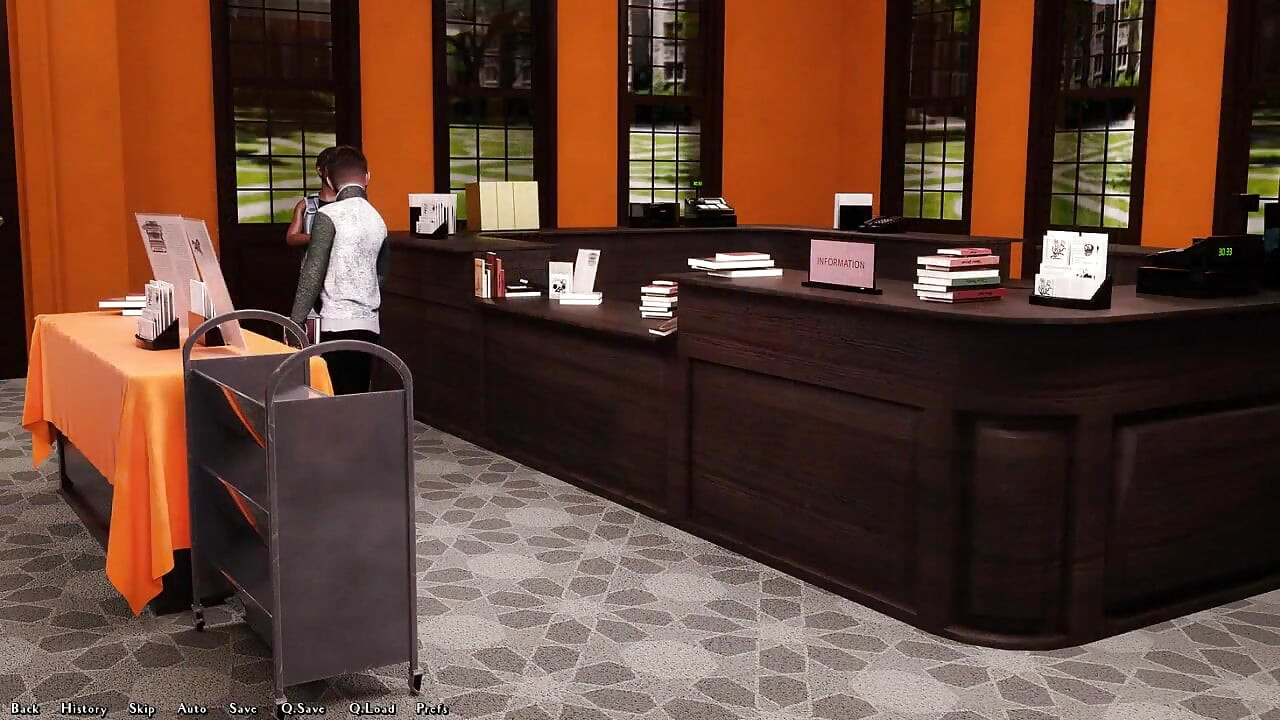 Essere un Dik 0.7.0 Parte 199 ragazze in Biblioteca di Loveskysan69