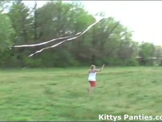 Come out in the field and help me fly my new kite