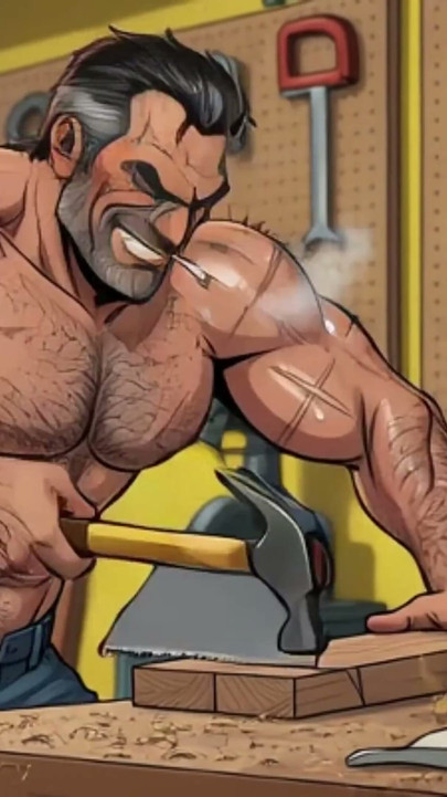 Shirtless Men Animation
