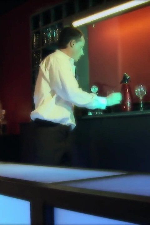 Sexy MILF moans while getting fucked from behind on a table