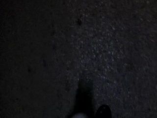 Tranny crossdresser - caminhada noturna
