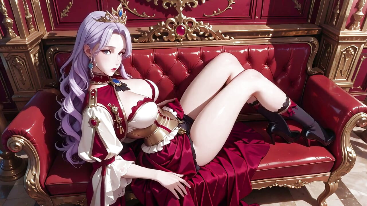 The Purple Queen! Lazy Coronation on the Golden Throne, Red & White Haute Couture Is Insane!
