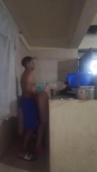 The Boss Comes Into the Kitchen to Fuck Me, His Cock Excites Me
