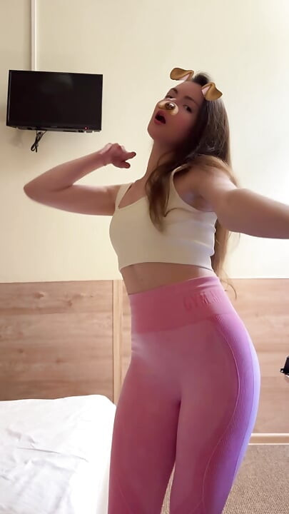 Part 9: TikTok Nude Dance Compilation - Short Skirt No Panties, Small Perky Tits