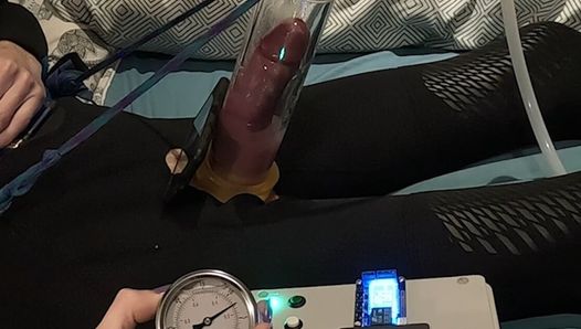 Dynamiczne pompowanie penisa. automatyczna pompa kurkowa. domowej roboty