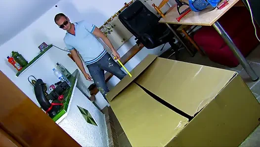 Really rough sex scene with big toys