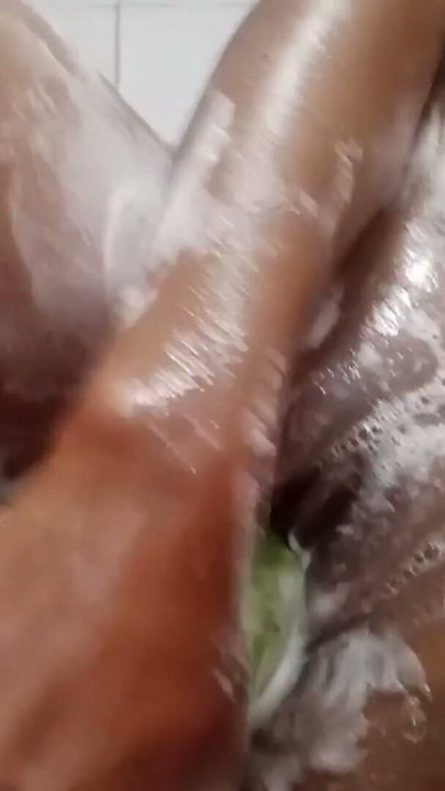 feeling My sweet Ebony pussy and tit | Clip 2