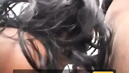 Memek becek gadis kulit hitam dengan toket kecil ini dijilat dan dientot habis-habisan