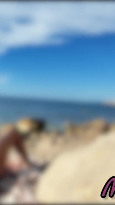 Strangers caught my wife touching and FUCKING my BIG COCK on a public nude beach - Real amateur french - MissCreamy | Clip 1