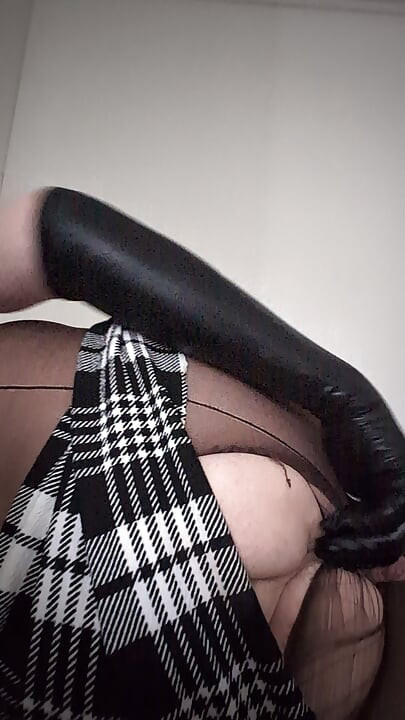 Masturbating