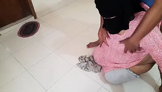 Desi Beautiful Big Ass Teen Maid Rough Fucked by Owner and Huge Cum in Back Hindi Audio