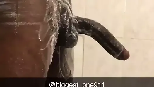 big black cock taking a bath