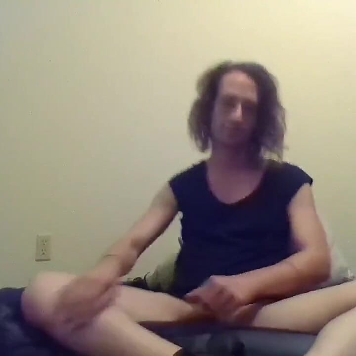 Whining Moaning Transgirl W/dildo Sandwiched in My Asshole