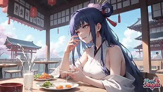 Dökülen süt baştan çıkarma: ıslak kimono baştan çıkarma