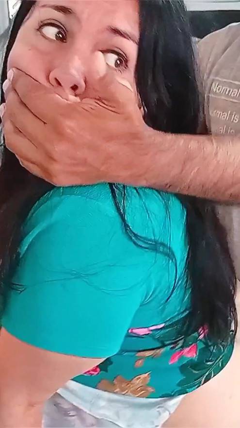 Fucking my stepmother's delicious pussy in the kitchen | Clip 1