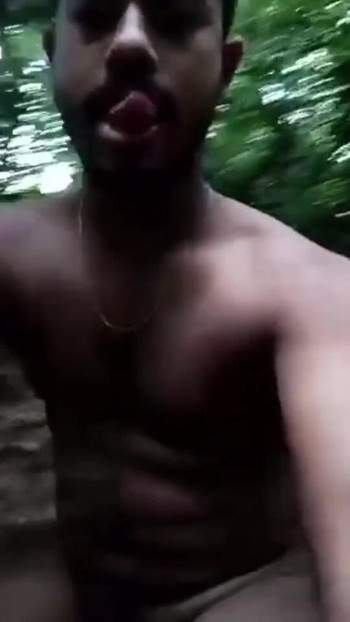 Thrilling moment from "The jungle is when I get excited and masturbate with my hands."