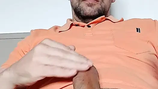 Oiled cock. Very hard