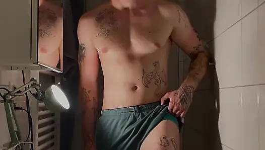 German muscle guy and his small dick