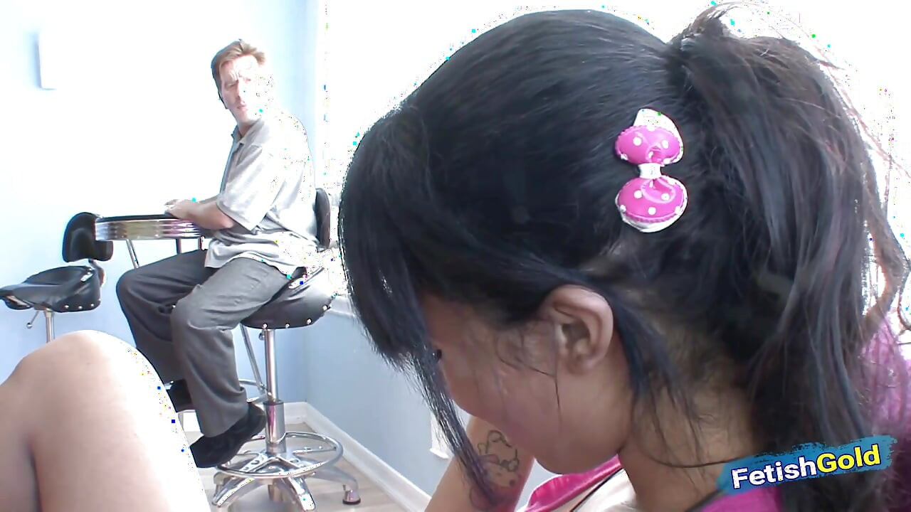 Busty brunette teen seduces her step father and gets a good fuck while stepmom is away