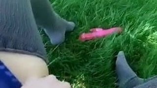 Public fingering in park