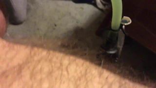 Slow-motion penis pumping and cock flailing