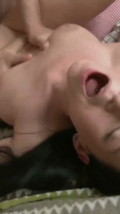 Dark haired vixen with pigtails licking balls while getting fucked | Clip 2