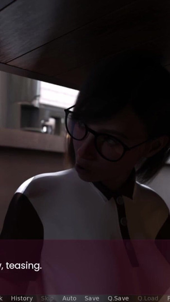 Powerful moment from "Creamy Sloppy Blowjob Under The Counter Table at Work Place : Small Coffee"