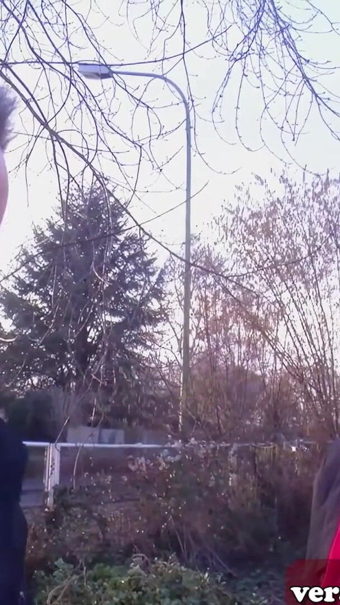 German blonde housewife approached on the street for sex | Clip 1