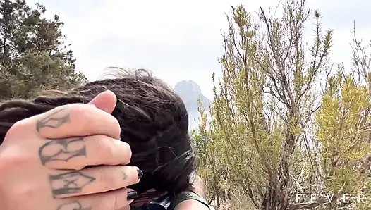 Ibiza'da ağzına Sıçrama Ve Boşalma