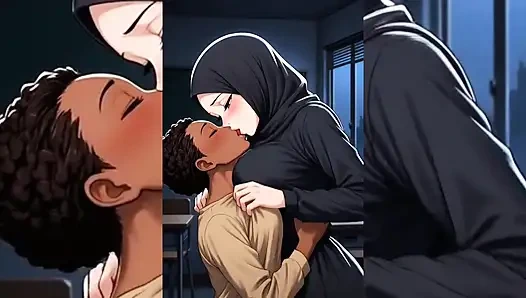 Мусульманские крошки в хиджабе соблазняют и тверкают соло - лучшее соблазнительное шлепанье, подпрыгивание и хиджаб, часть 1