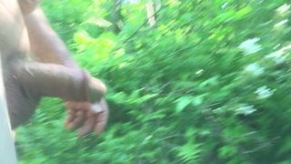 Walking naked in the woods and edging