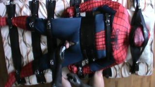 Spiderman dans le segufix en caoutchouc