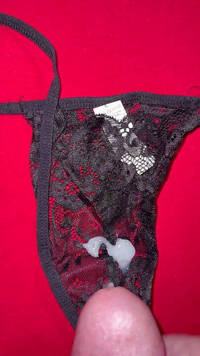 Cum on wife’s panties 63