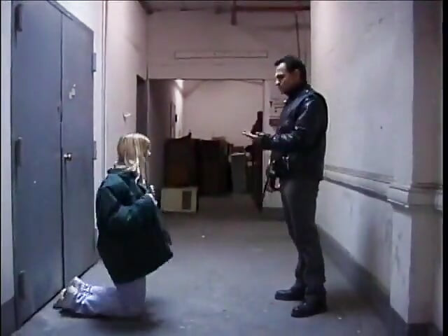 Blonde with huge bruised tits is teased by female temptresses in bondage dungeon