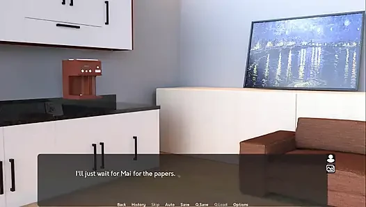 Pantyhoes: boss is fucking his employees in his apartment ep 7