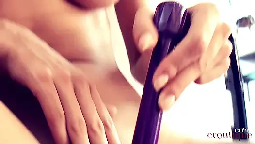 Eroutique - Gorgeous Model Marie Explodes With G-Spot Squirting Orgasm On The Stairs