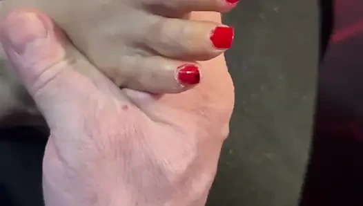 Рисую ее 4,5 размера ступни