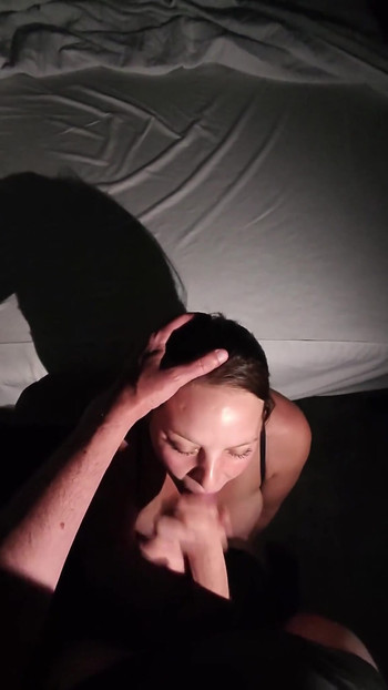 Captivating moment from "POV Of Me Sucking Your Cock While You Film Me"