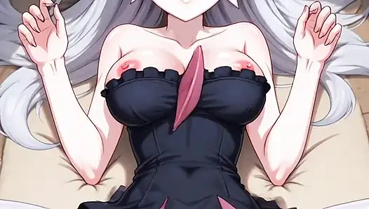 Peri hutan hentai seperti pkmn mengerang di lantai wajah cantik