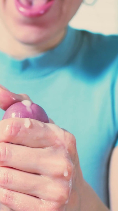 Captivating moment from "Edging handjob and huge cumshot"
