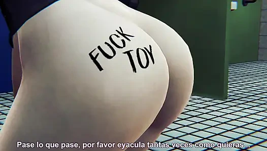 Seks di kamar mandi kantor dengan ibu tiri sahabat