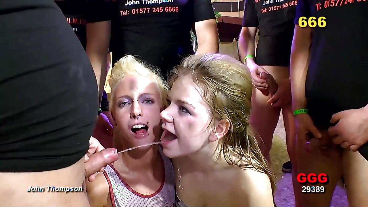 Ggg - 야생 오줌 갱뱅 난교에 흠뻑 젖은 금발