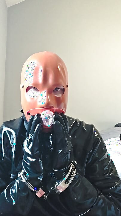 Dressing In Rubber To Swallow 6 Laods of Cum