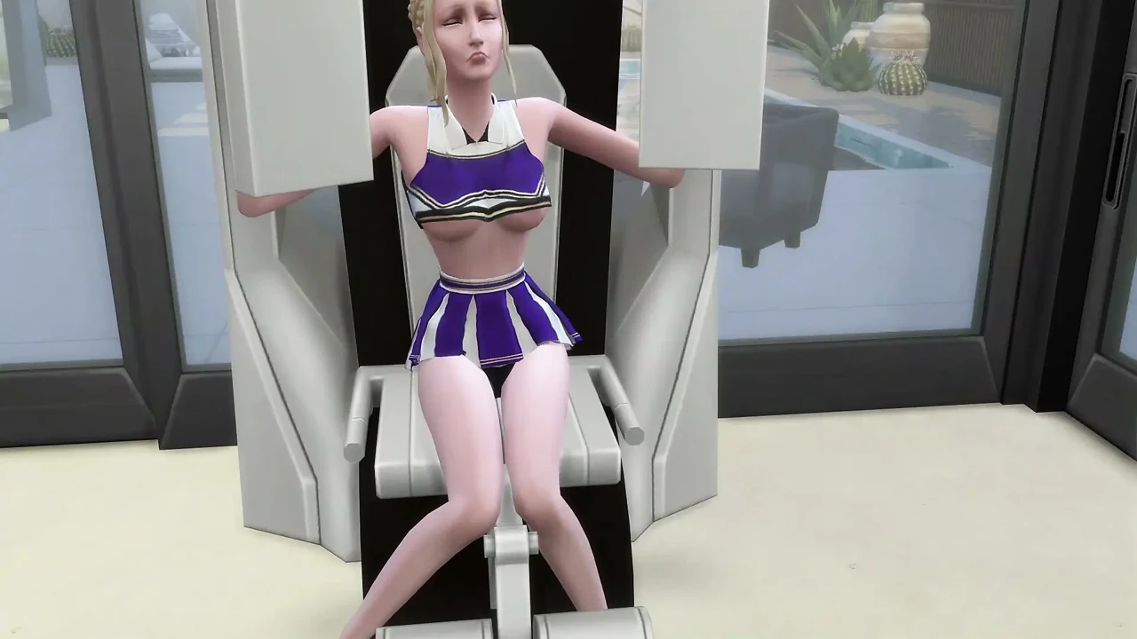 College girl joins the team and gets fucked by the coach in the gym. The Sims
