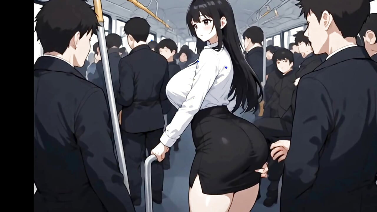 Anime public bus threesome sex ( AI generated )