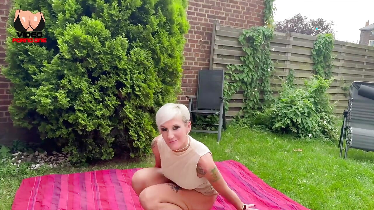 Blonde MILF Gets Fucked in Her Backyard!