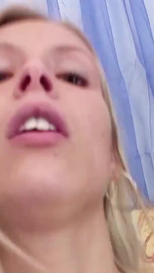 Blonde Big natural Tits Girl Angela Pickup and Fuck by old ugly Guy at Casting | Clip 1