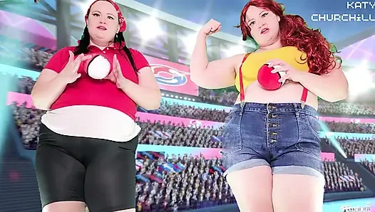 Misty ve May yüze oturma ve osurma savaş cezası